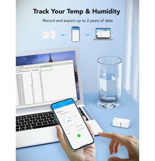 Wi-Fi Digital Thermometer Hygrometer for Accurate Temperature and Humidity Readings